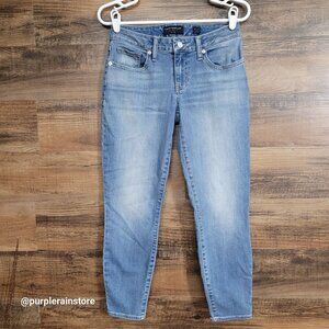 Lucky Brand Jeans 4 Lolita Skinny Crop Low Rise Medium Light Wash Stretch Denim